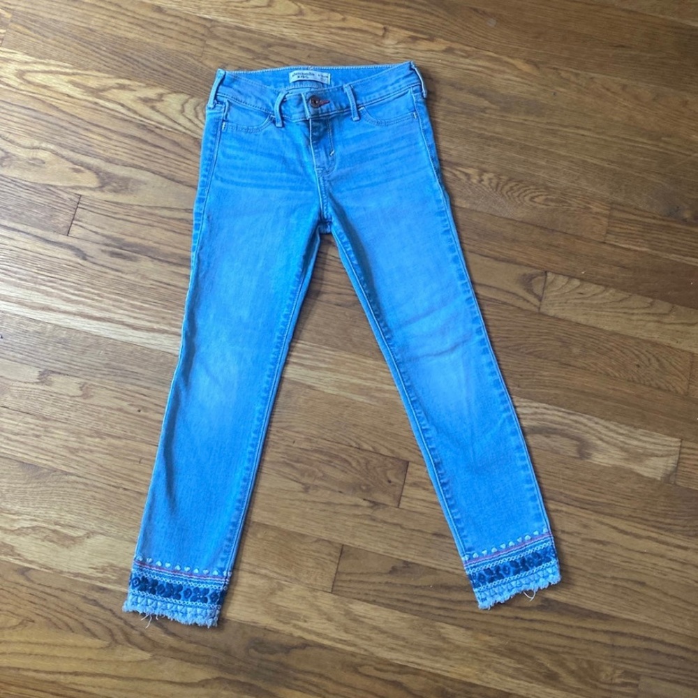 Abercrombie Kids Embroidered Jeans